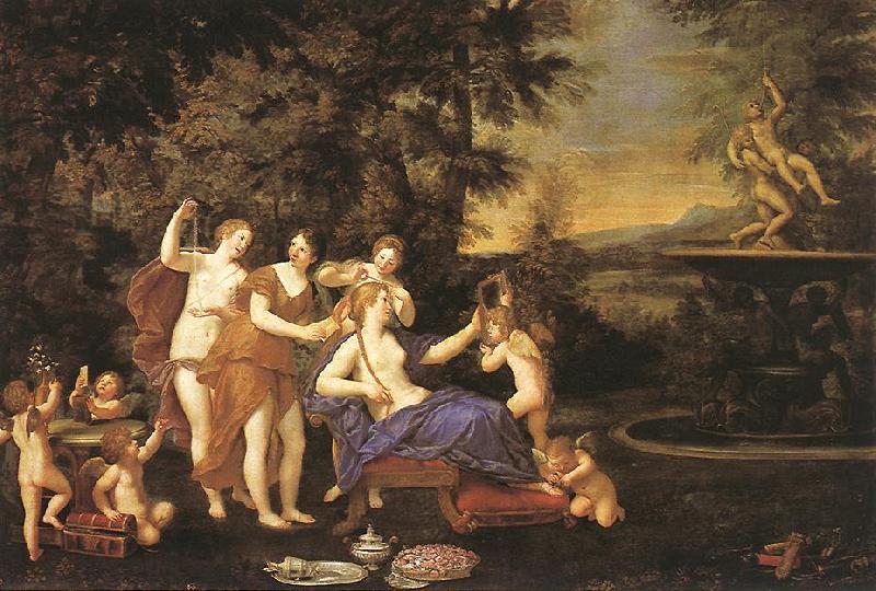 Albani  Francesco Venus Attended by Nymphs and Cupids oil painting image